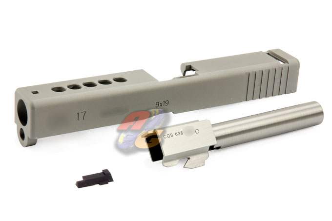 Shooters Design H17 Custom Metal Slide For Marui H17 (Titanium Colour) - Click Image to Close