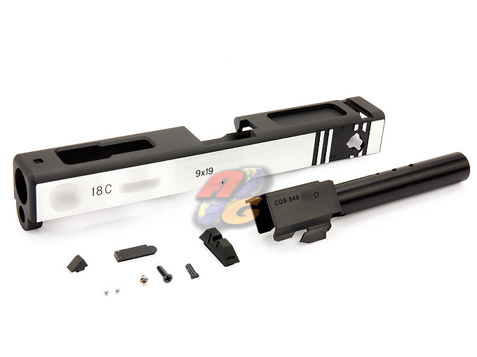 Shooters Design H18C Gas Blowback Aluminum Slide (2 Tone) - Click Image to Close