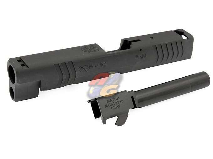 Shooters Design CNC Aluminum Slide & Barrel Set For Marui XDM 40 (BK) - Click Image to Close