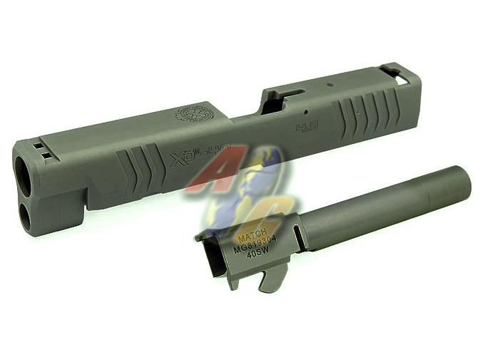 --Out of Stock--Shooters Design CNC Aluminum Slide & Barrel Set For Marui XDM 40 (Titanium Color) - Click Image to Close