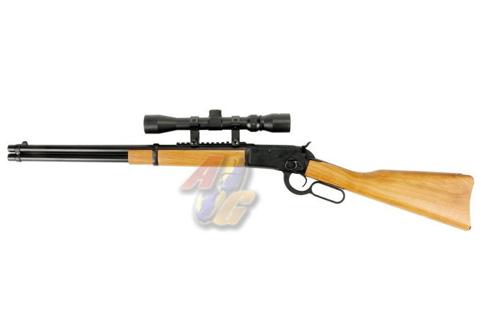 San Jia Winchester 1892 Maxi ( With Wood Stock & Scope ) - Click Image to Close