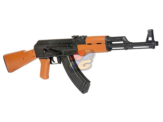SEIKO ( Bell ) Super Light Weight AK47 AEG Rifle ( Wood Color ) - Click Image to Close
