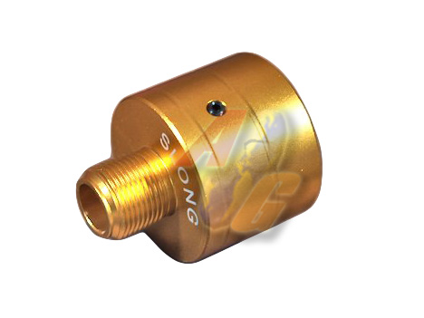 SLONG KSC MP9 Silencer Adaptor ( 14mm-/ Gold ) - Click Image to Close