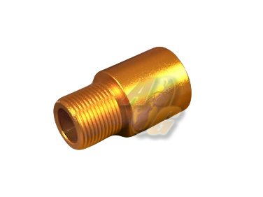 SLONG Silencer Adaptor For 14mm+ to 14mm- ( Gold ) - Click Image to Close