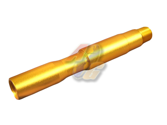 SLONG Aluminum Extension M4 117mm Front Outer Barrel ( 14mm-/ Golden ) - Click Image to Close