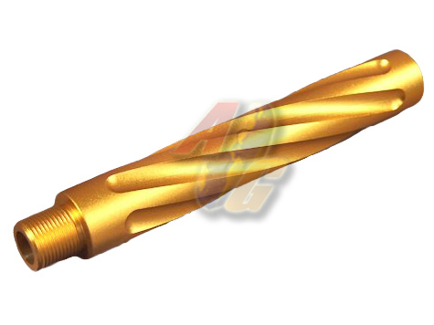 --Out of Stock--SLONG Aluminum Extension 117mm Outer Barrel Type D ( 14mm-/ Gold ) - Click Image to Close