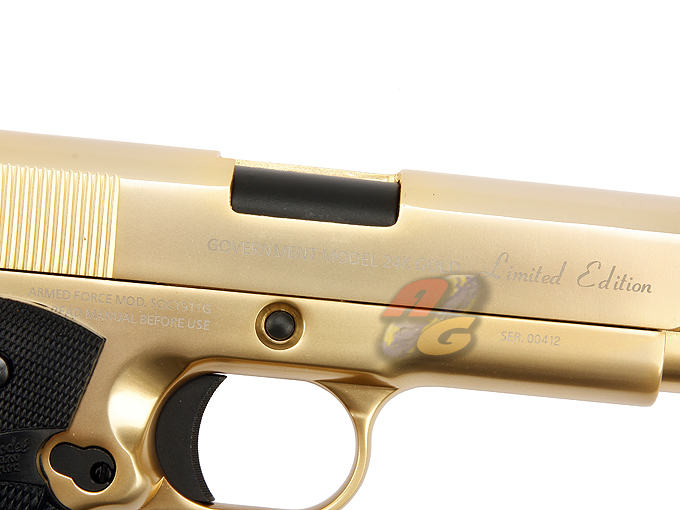 --Out of Stock--SOCOM Gear 24K M1911 Government Gold Plated (500 PCS limited!!!) - Click Image to Close