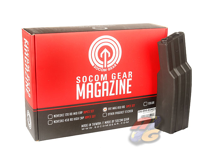 SOCOM Gear Echo1 850 Rounds FAT Magazine For M4 & M16 Series (5Pcs) - Click Image to Close