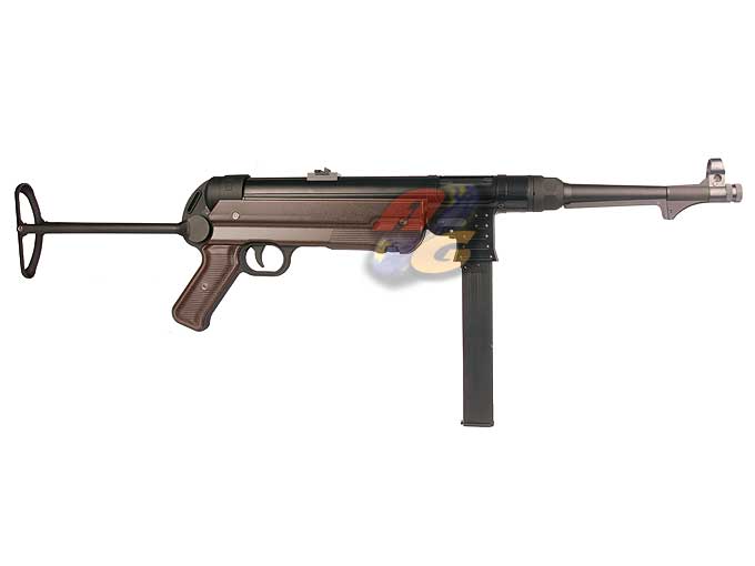 SRC MP40 Co2 Blowback SMG Rifle ( Black ) - Click Image to Close