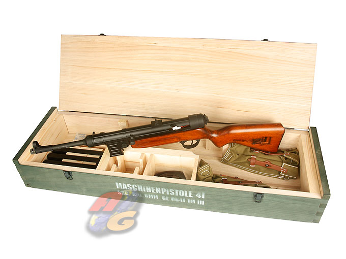 SRC MP41 Limited Edition ( BlowBack Version ) with Wooden Gun Case - Click Image to Close