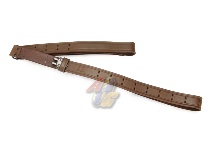 --Out of Stock--TGS Leather Rifle Sling For Marui M14 Series - Brown - Click Image to Close