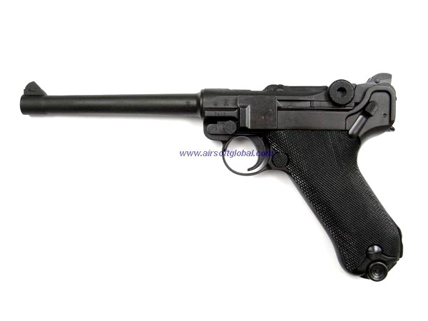 Tanaka Luger P-08 ( 6 inch ) Heavy Weight - Black - Click Image to Close