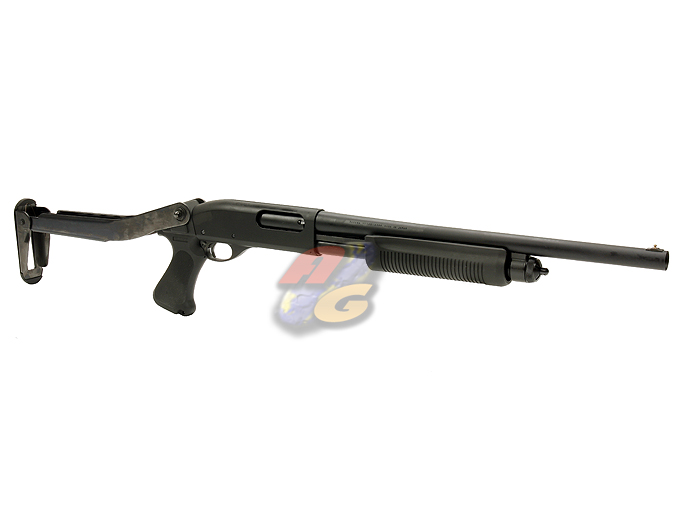 Tanaka M870 Shot Gun ( Full Metal/ Steel Folding Stock ) - 18 Inch - Click Image to Close