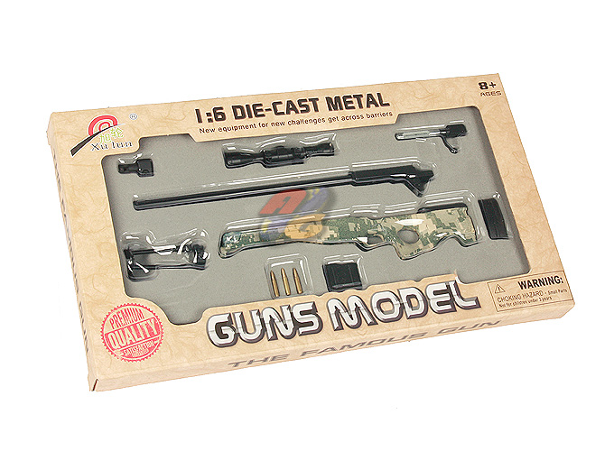 Armyforce 1:6 Die- Cast Metal L96 Model Gun ( ACU ) - Click Image to Close