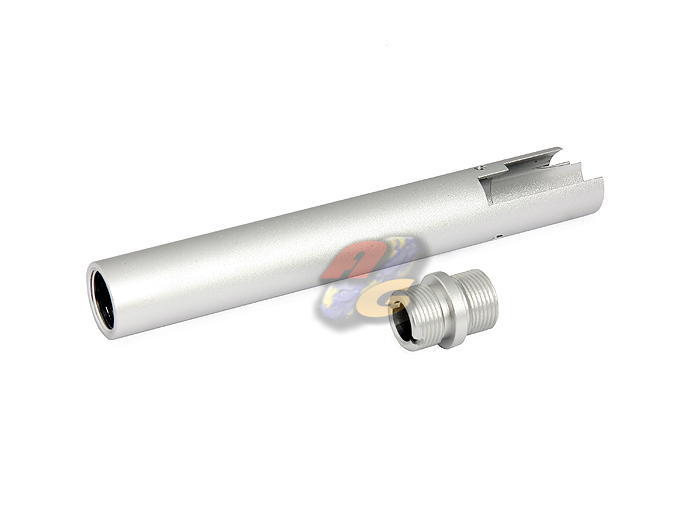 --Out of Stock--TSC CNC Aluminum O-Barrel With Silencer Adapter For Marui Hi-Capa 5.1 (SV) - Click Image to Close
