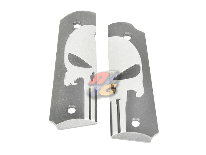 TSC CNC Aluminum Hard Grip For Marui M1911 GBB (Type A, Grey) - Click Image to Close