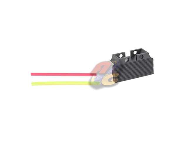 --Out of Stock--Dynamic Precision Aluminum Fiber Optic Rear Sight For Tokyo Marui Hi- Capa Series GBB ( Back Plate Only ) - Click Image to Close
