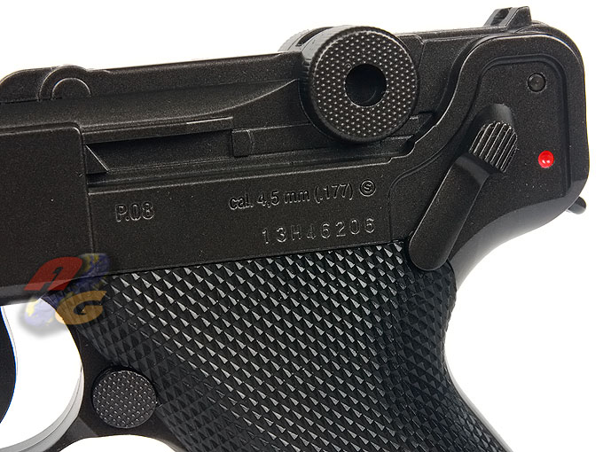 Umarex P08 Pistol ( Full Metal, 4.5mm, Fixed ) - Click Image to Close