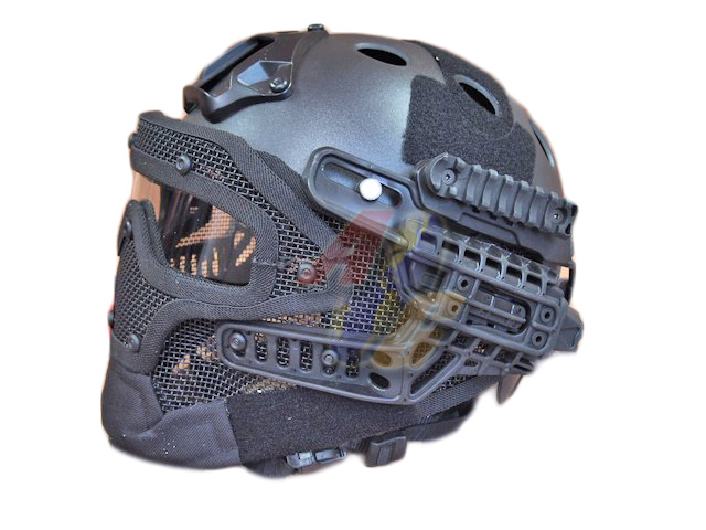 --Out of Stock--V- Tech Tactical Fully Protection Helmet ( BK ) - Click Image to Close