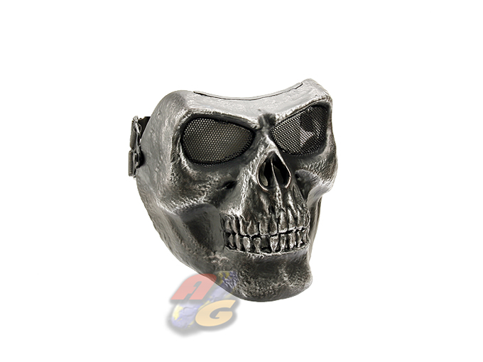 --Out of Stock--V-Tech Skull Mask (BK/SV) - Click Image to Close