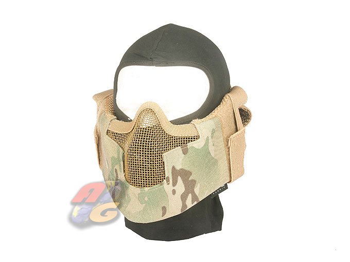 V-Tech V8 Strike Steel Half Face Mask(Multicam) - Click Image to Close