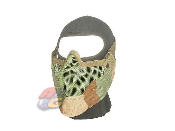 V-Tech V7 4Points/ Steel Half Face Mask(WoodLand) - Click Image to Close