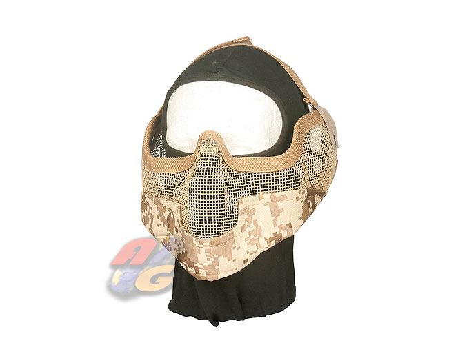 V-Tech Strike Steel Gen 2 Half Face Mask(TAN/ Digital Tan) - Click Image to Close