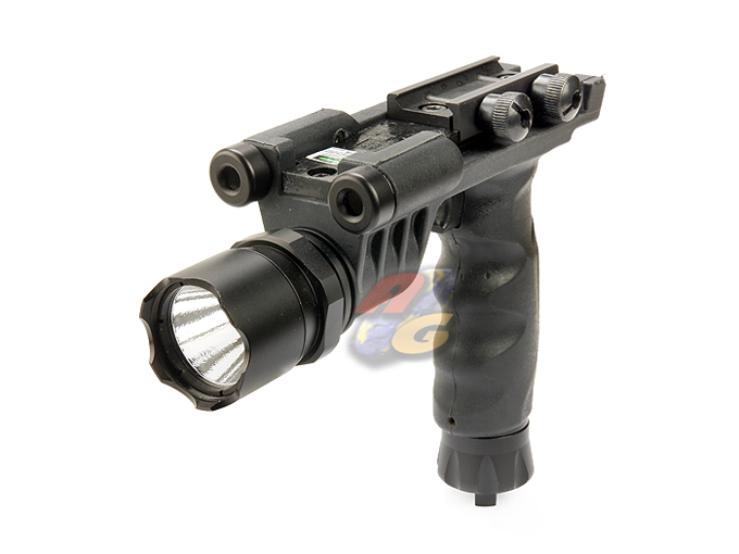 V-Tech Tactical Grip Lighting with Green Laser System - Click Image to Close
