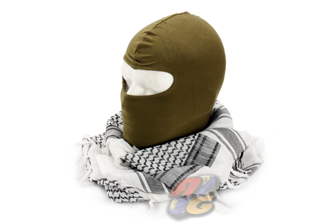 V-Tech Face Protection Scarf (Middle East Style - White/BK) - Click Image to Close