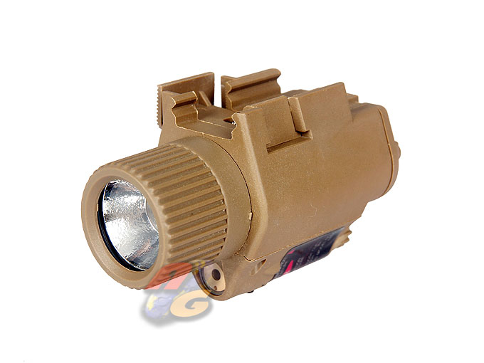 V-Tech QD M6 Tactical Flashlight & Laser Sight ( Tan ) - Click Image to Close