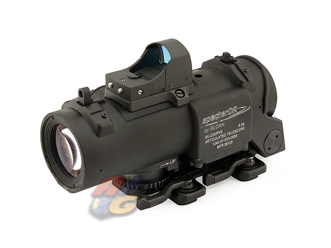 --Out of Stock--V-Tech SpecterDR Style 4X Magnifier Illuminated Scope With DR Style Dot Sight - Click Image to Close