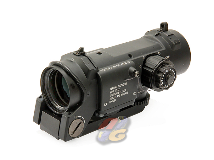 --Out of Stock--AG-K SpecterDR Style 4 X Magnifier Illuminated Scope - Black - Click Image to Close