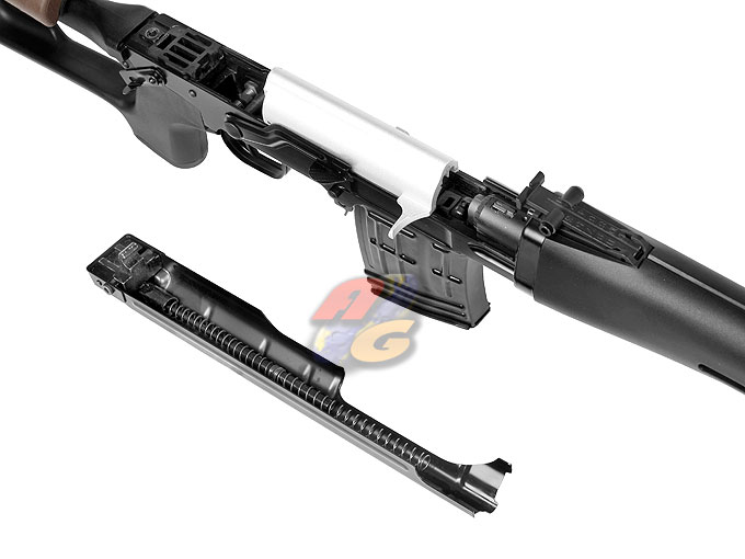 WE ACE VD ( SVD ) Sniper Rifle GBB (BK, Aluminum) - Click Image to Close