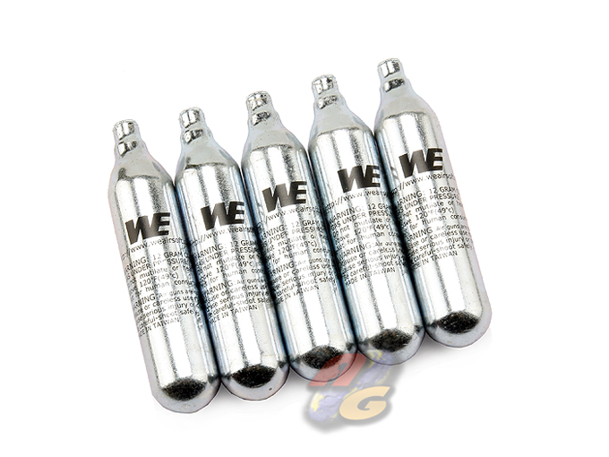 WE 12g CO2 Cartridge (5 Pieces Set) *By Surface only* - Click Image to Close
