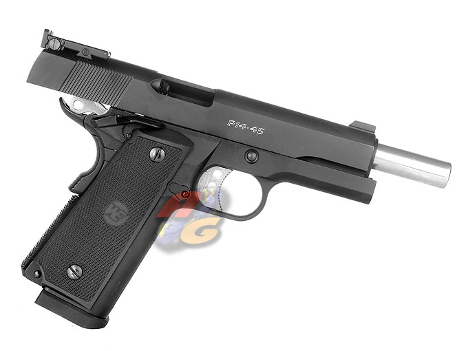 WE P14 .45 Pistol (Full Metal, With Marking) - Click Image to Close