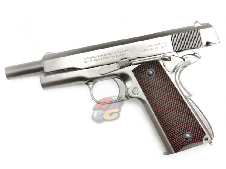 --Out of Stock--WE M1911A1 (Full Metal, SV, Wooden Color Grip, With Marking) - Click Image to Close