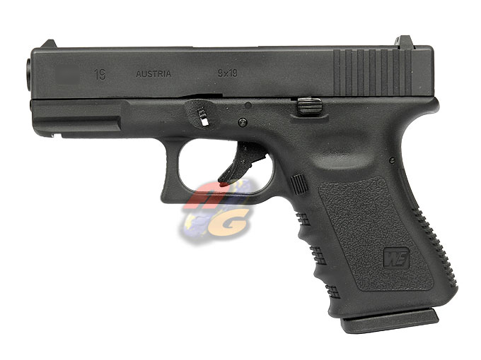 WE G19 GBB Pistol (BK, Metal Slide) - Click Image to Close
