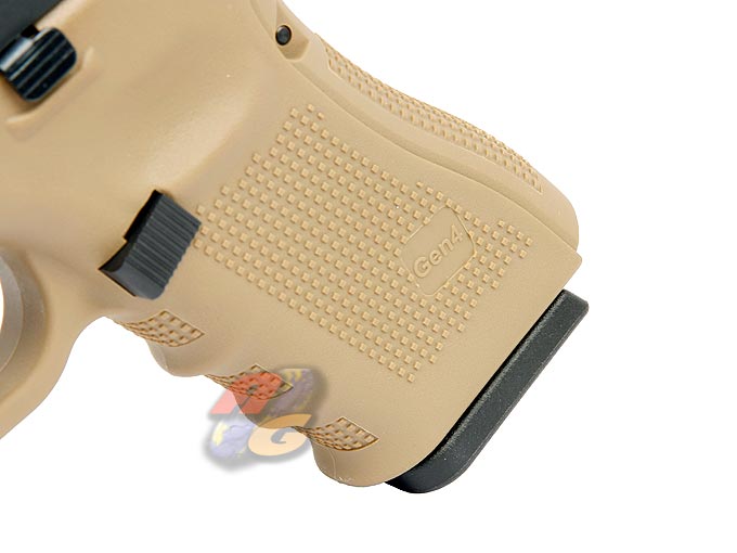 WE G19 Gen4 GBB Pistol (BK Metal Slide, Sand Frame) - Click Image to Close