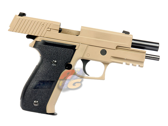 WE F 226 MK25 Railed GBB Pistol (No Marking, DE, Full Metal) - Click Image to Close