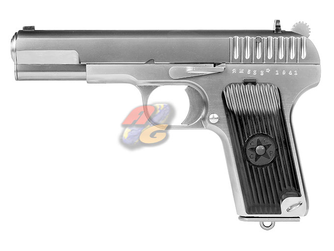WE TT33 GBB Pistol (Full Metal, With Marking, SV) - Click Image to Close