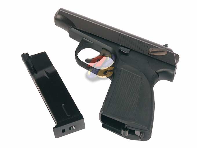 WE Makarov Gas Pistol with Silencer ( BK ) - Click Image to Close