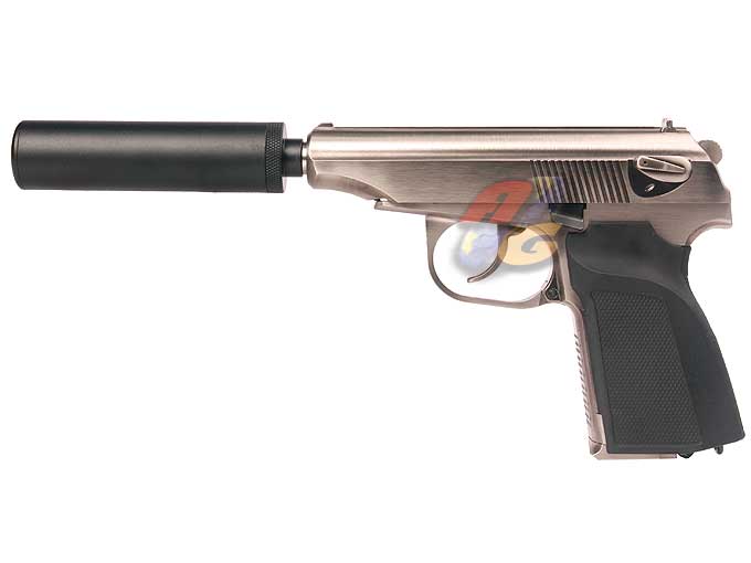 WE Makarov Gas Pistol with Silencer ( SV ) - Click Image to Close