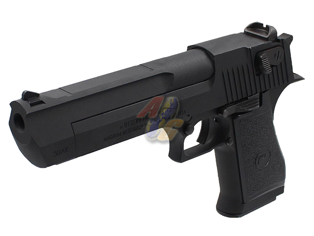 Cybergun/ WE Full Metal Desert Eagle .50AE Pistol ( Black/ Licensed by Cybergun ) - Click Image to Close