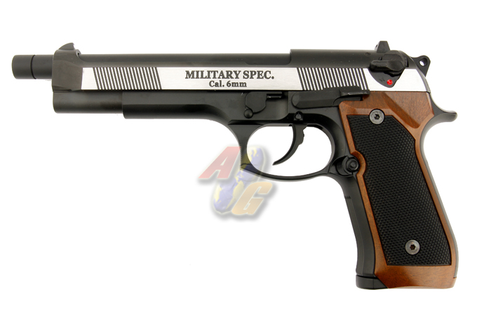 WE M92 L (Full Metal, 2T, Brown Grip, With Marking) - Click Image to Close