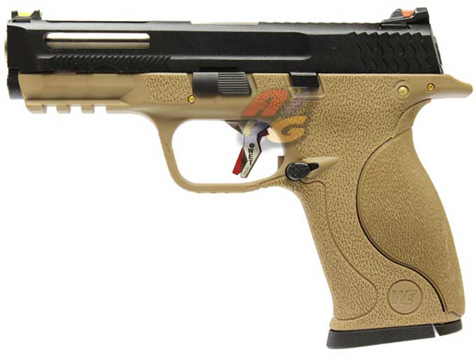 WE Toucan AUTO T4 B with Hold GBB ( BK Slide / SV Barrel / TAN Frame ) - Click Image to Close