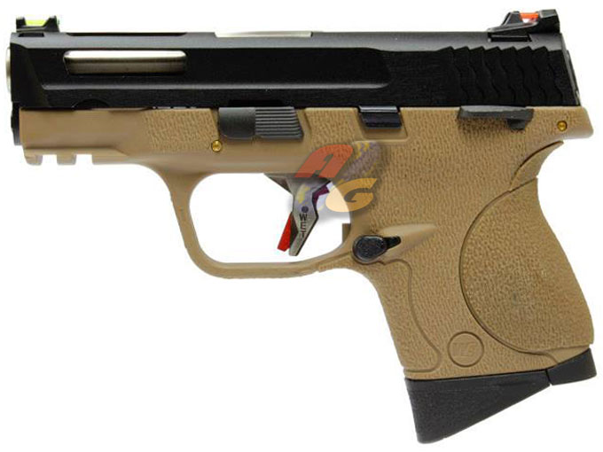 WE Toucan S AUTO T4 B with Hold GBB ( BK Slide, SV Barrel, TAN Frame ) - Click Image to Close