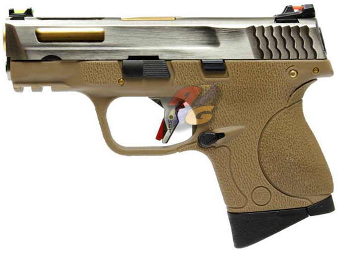 WE Toucan S T7 B with Hold GBB ( SV Slide, GD Barrel, TAN Frame ) - Click Image to Close