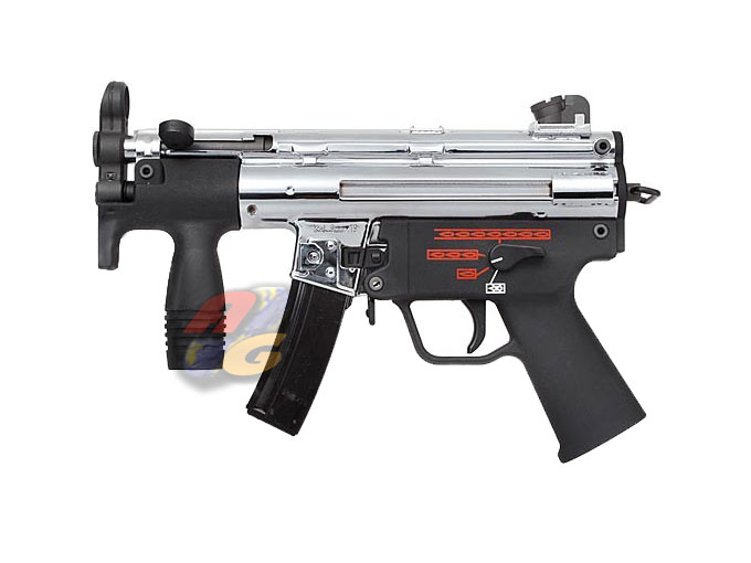 WE MP5K APACHE GBB ( Limited Chrome Silver Version ) - Click Image to Close