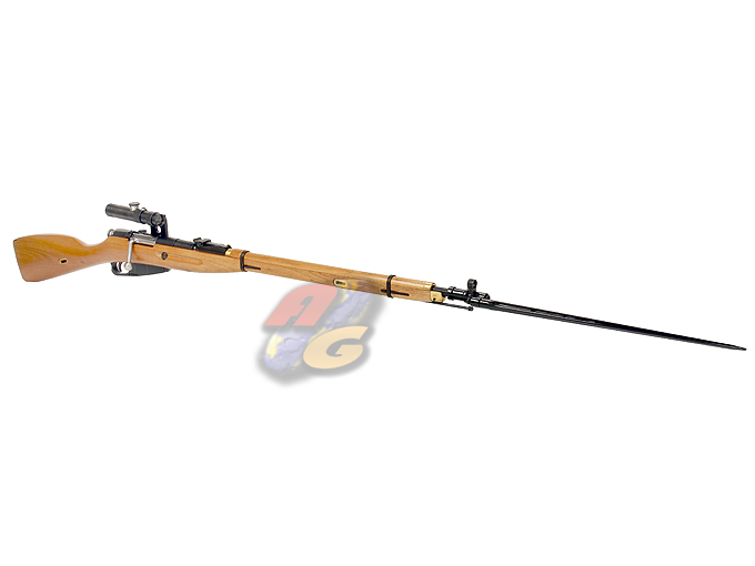Zeta Lab Mosin Nagant Sniper Rifle (Real Wood/ Full Steel/ PU Scope) - Click Image to Close