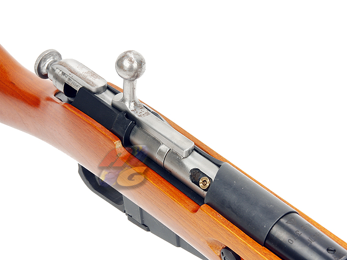 Zeta Lab Realwood & Full Steel Mosin Nagant Carbine w/ bayonet (Gas, Gen.3 Enhanced Hop Up Version) - Click Image to Close